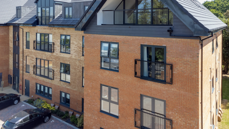 External Aerial image of apartments