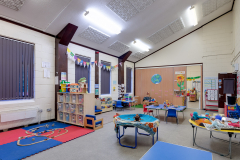 Room all prepared for pre-school use